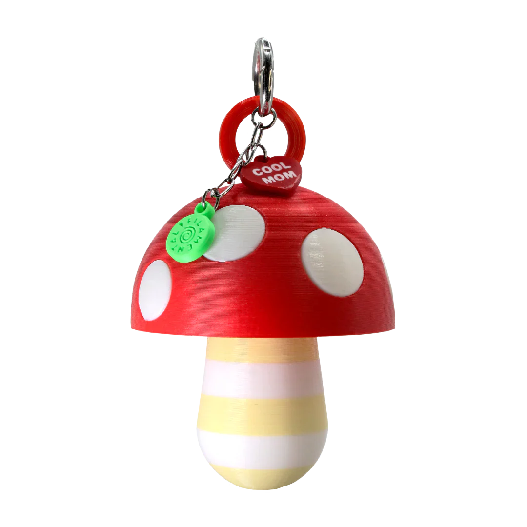 LIPSTICK CASE HONGO RAYAS VAINILLA/BLANCO