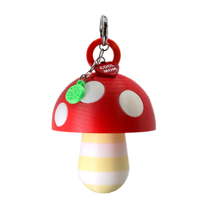 LIPSTICK CASE HONGO RAYAS VAINILLA/BLANCO
