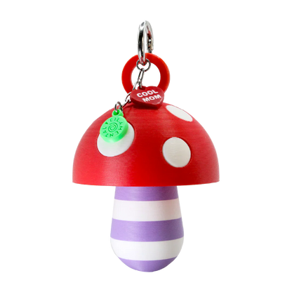 LIPSTICK CASE HONGO RAYAS LILA/BLANCO