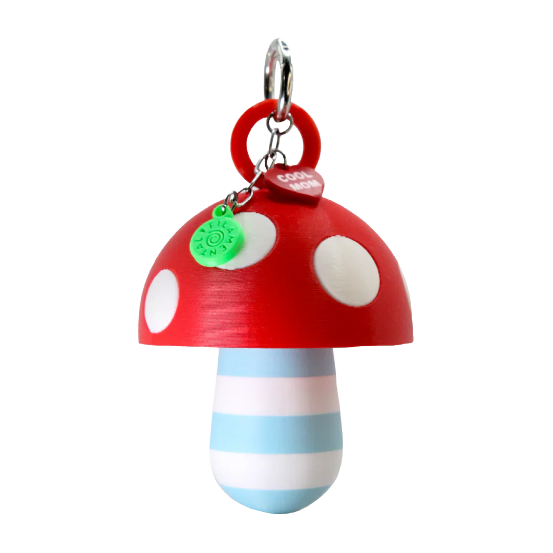 LIPSTICK CASE HONGO RAYAS CELESTE/BLANCO