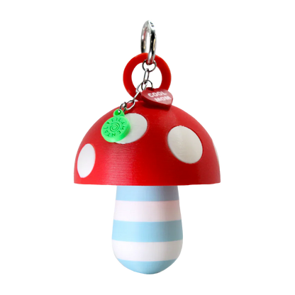 LIPSTICK CASE HONGO RAYAS CELESTE/BLANCO