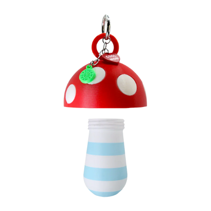 LIPSTICK CASE HONGO RAYAS CELESTE/BLANCO