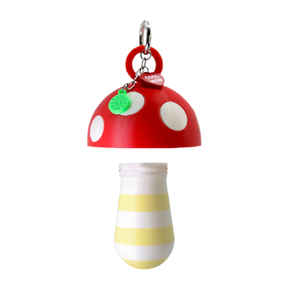 LIPSTICK CASE HONGO RAYAS VAINILLA/BLANCO