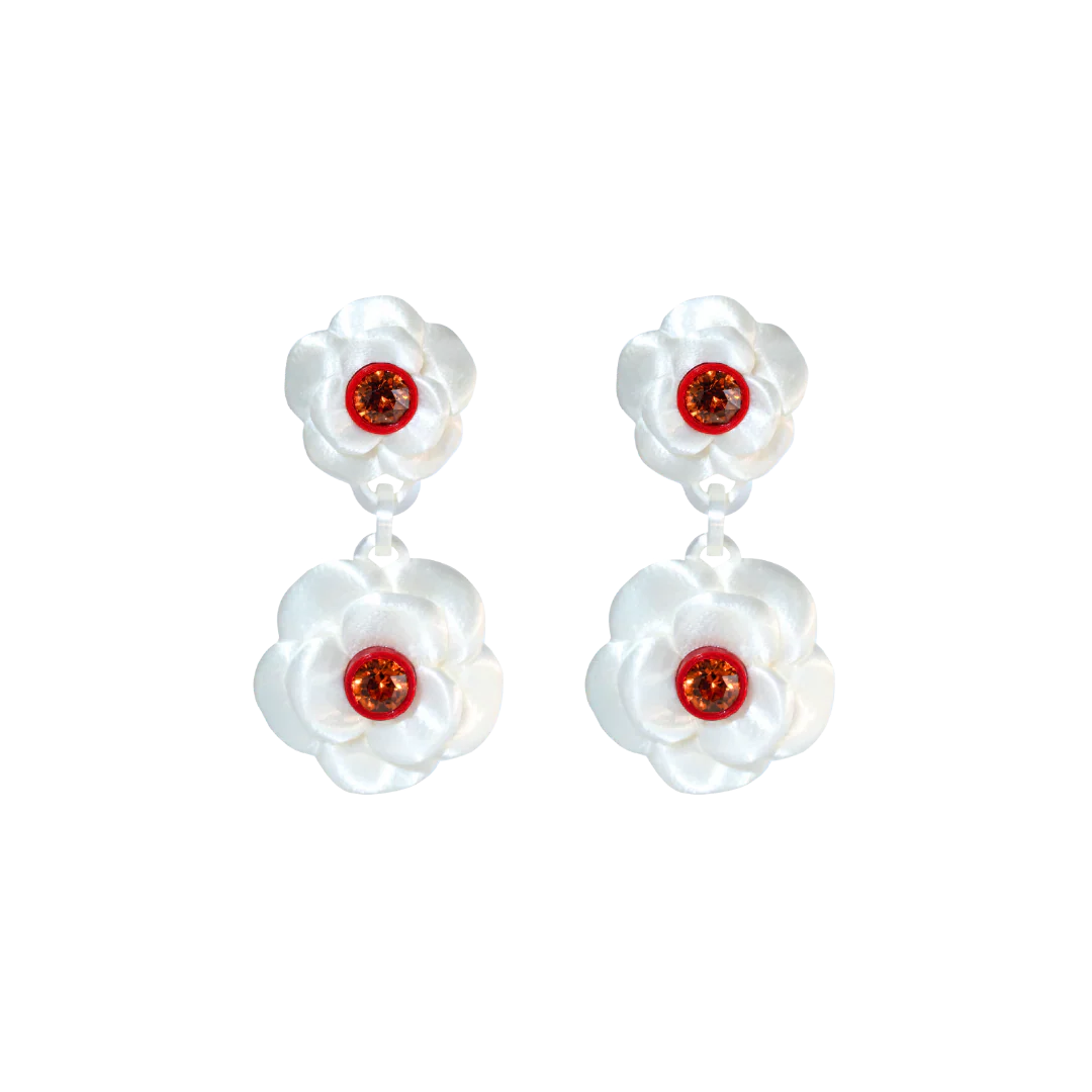 ARETES DOBLE CAMELIA