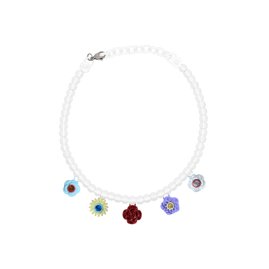 COLLAR BOUQUET CON CADENA DE PERLAS