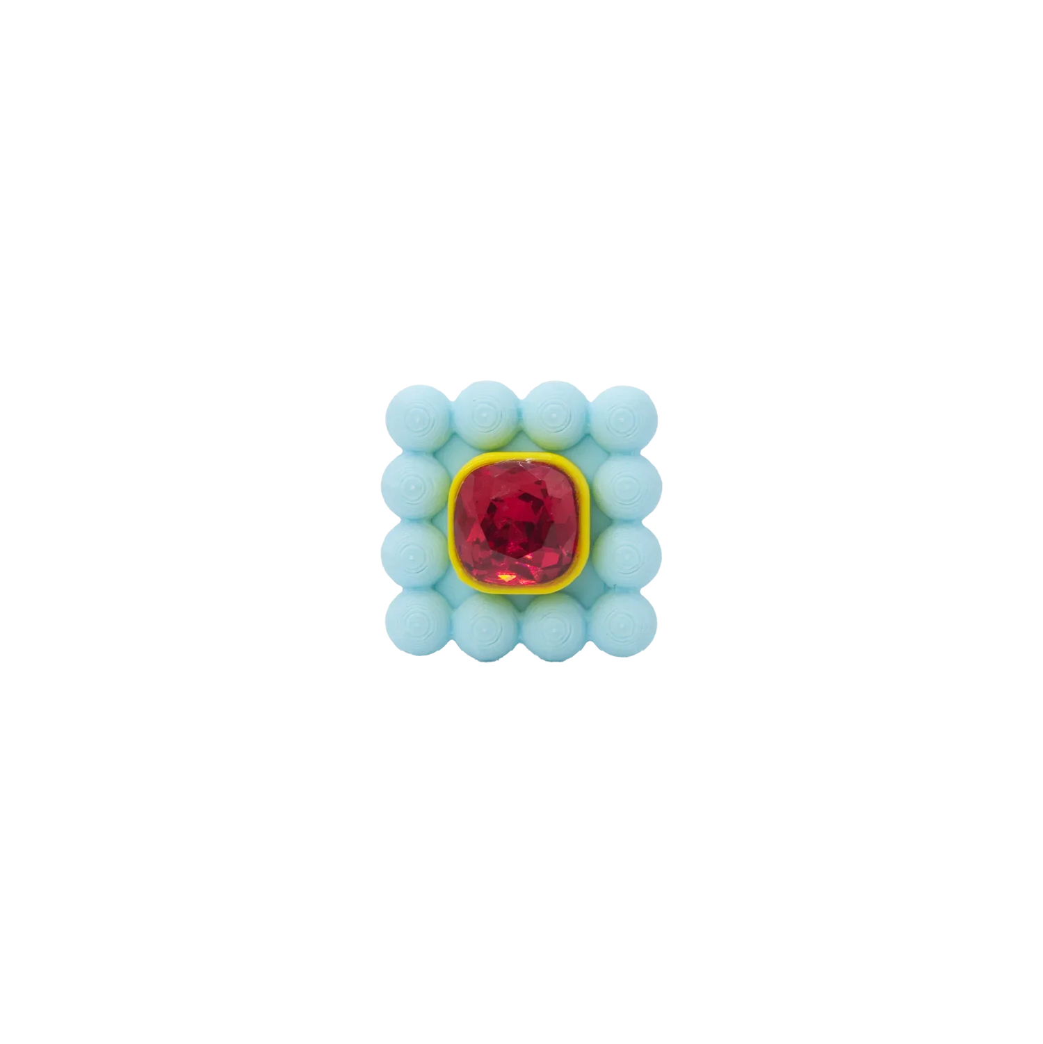 EARCUFF CRYSTAL SQUARE PEARL