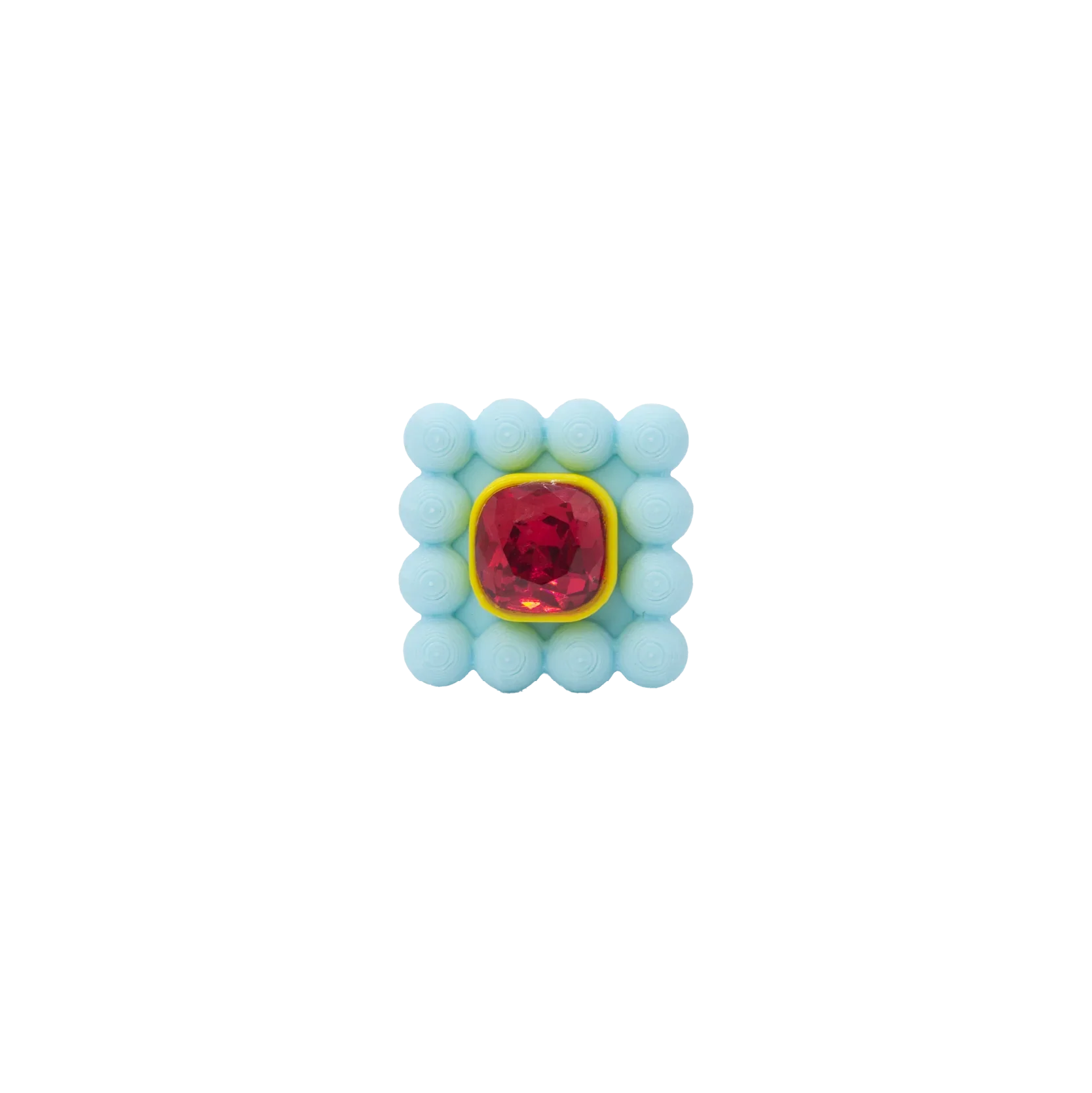 EARCUFF CRYSTAL SQUARE PEARL