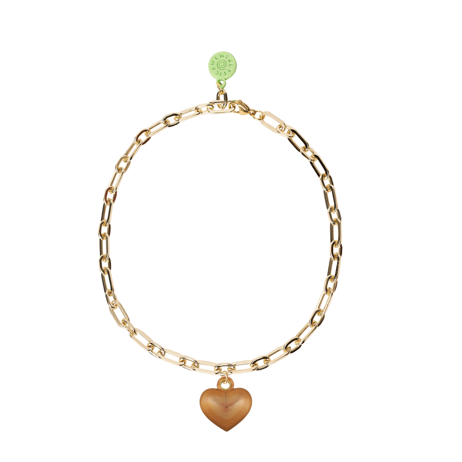COLLAR CON CADENA DORADA Y RELICARIO