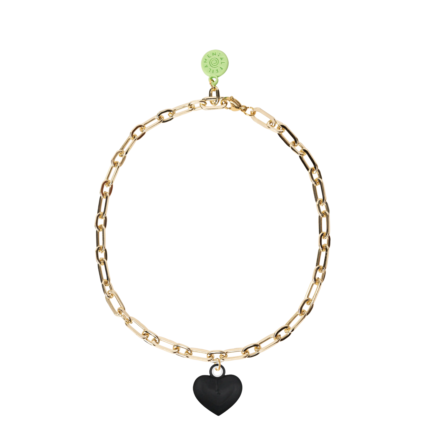 COLLAR CON CADENA DORADA Y RELICARIO