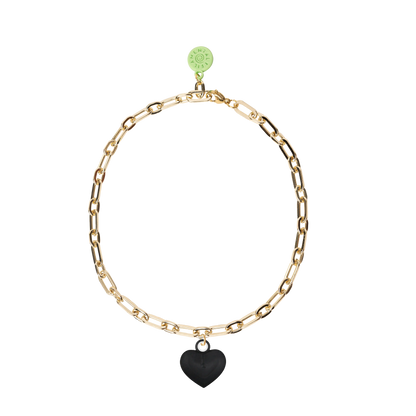 COLLAR CON CADENA DORADA Y RELICARIO