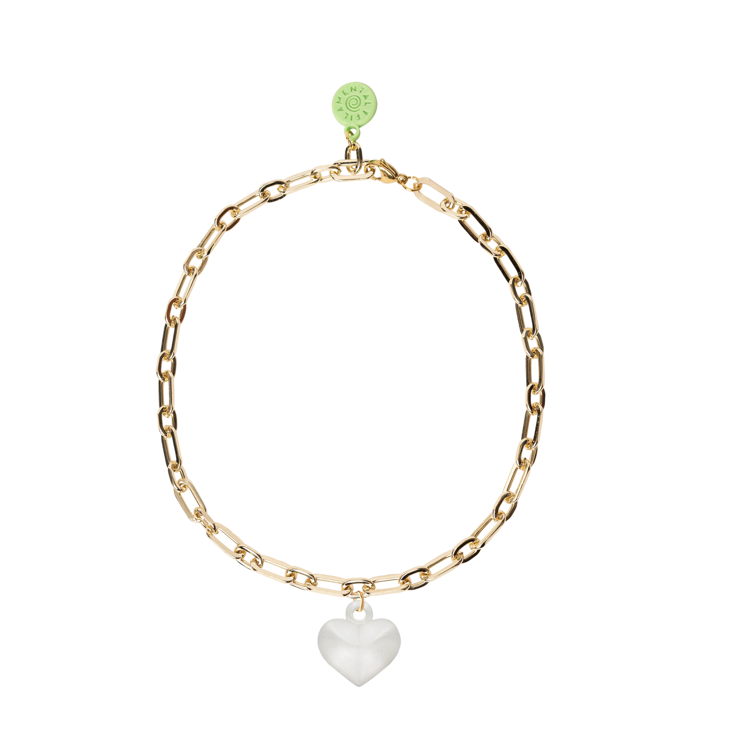 COLLAR CON CADENA DORADA Y RELICARIO