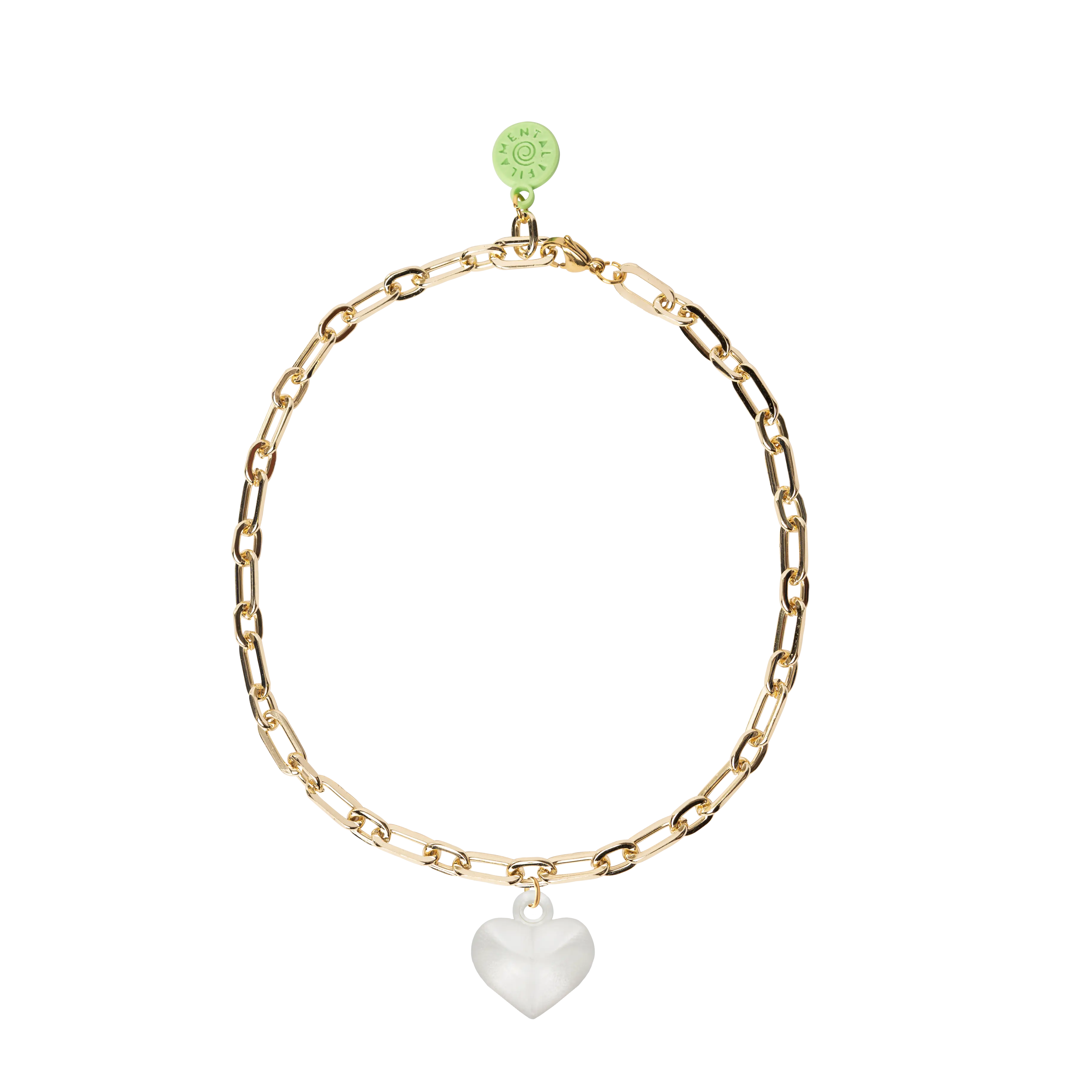 COLLAR CON CADENA DORADA Y RELICARIO