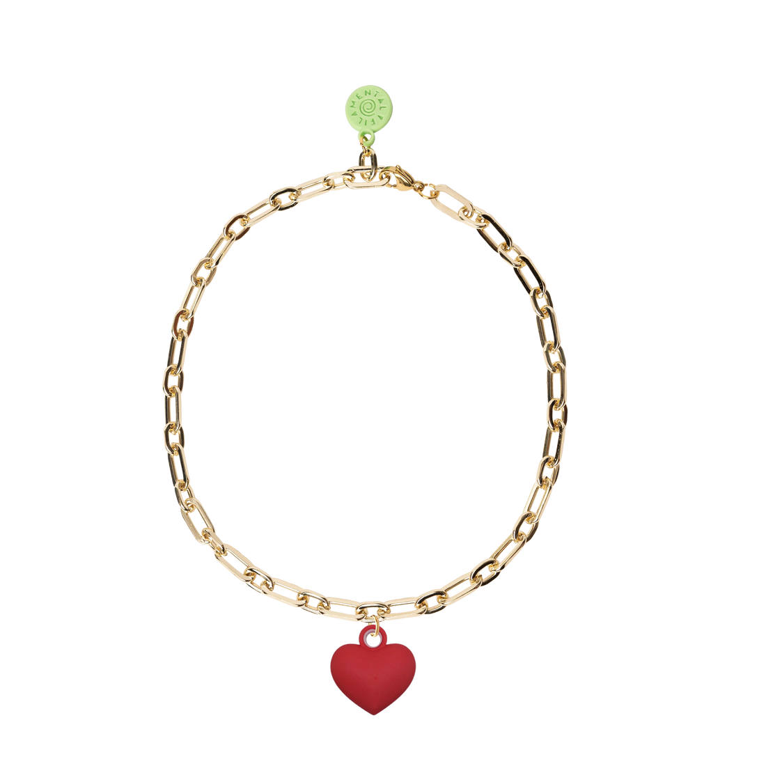 COLLAR CON CADENA DORADA Y RELICARIO