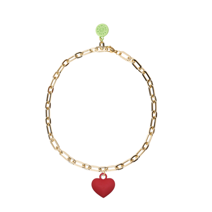 COLLAR CON CADENA DORADA Y RELICARIO