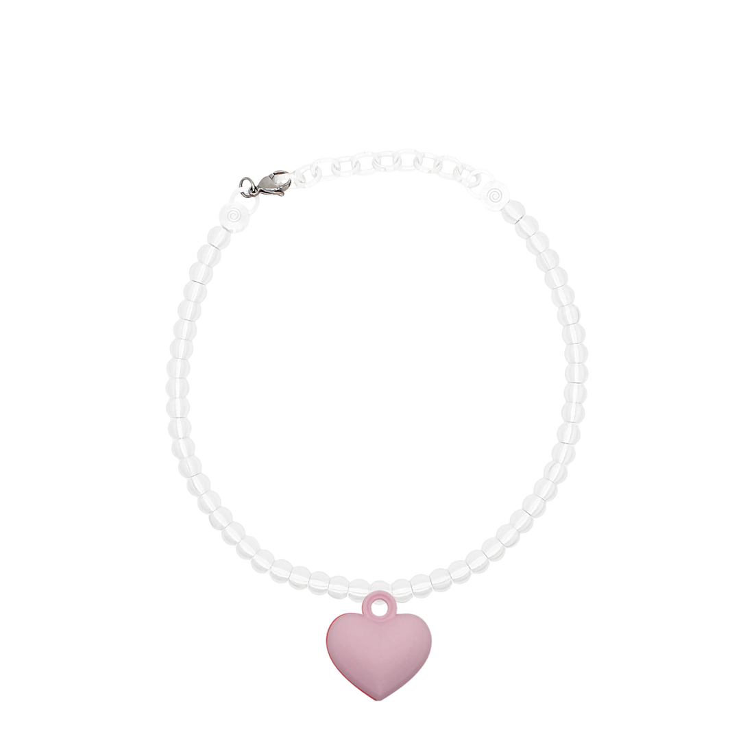 COLLAR CON CADENA DE PERLAS Y DIJE DE RELICARIO