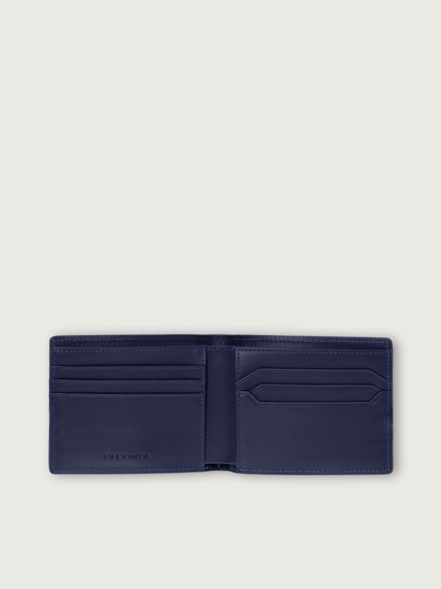 CARTERA DE CUERO ICON GRIS PARA 8 TARJETAS