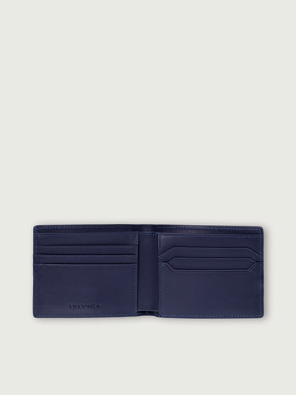 CARTERA DE CUERO ICON GRIS PARA 8 TARJETAS