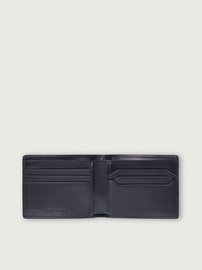 CARTERA DE CUERO ICON NEGRO PARA 8 TARJETAS