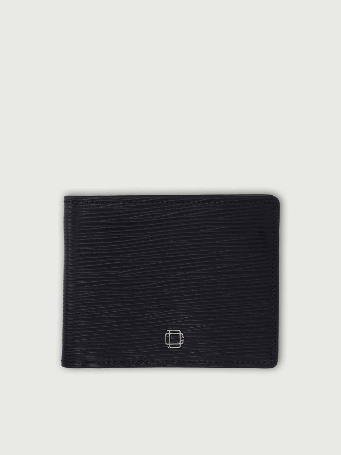 CARTERA DE CUERO ICON NEGRO PARA 8 TARJETAS