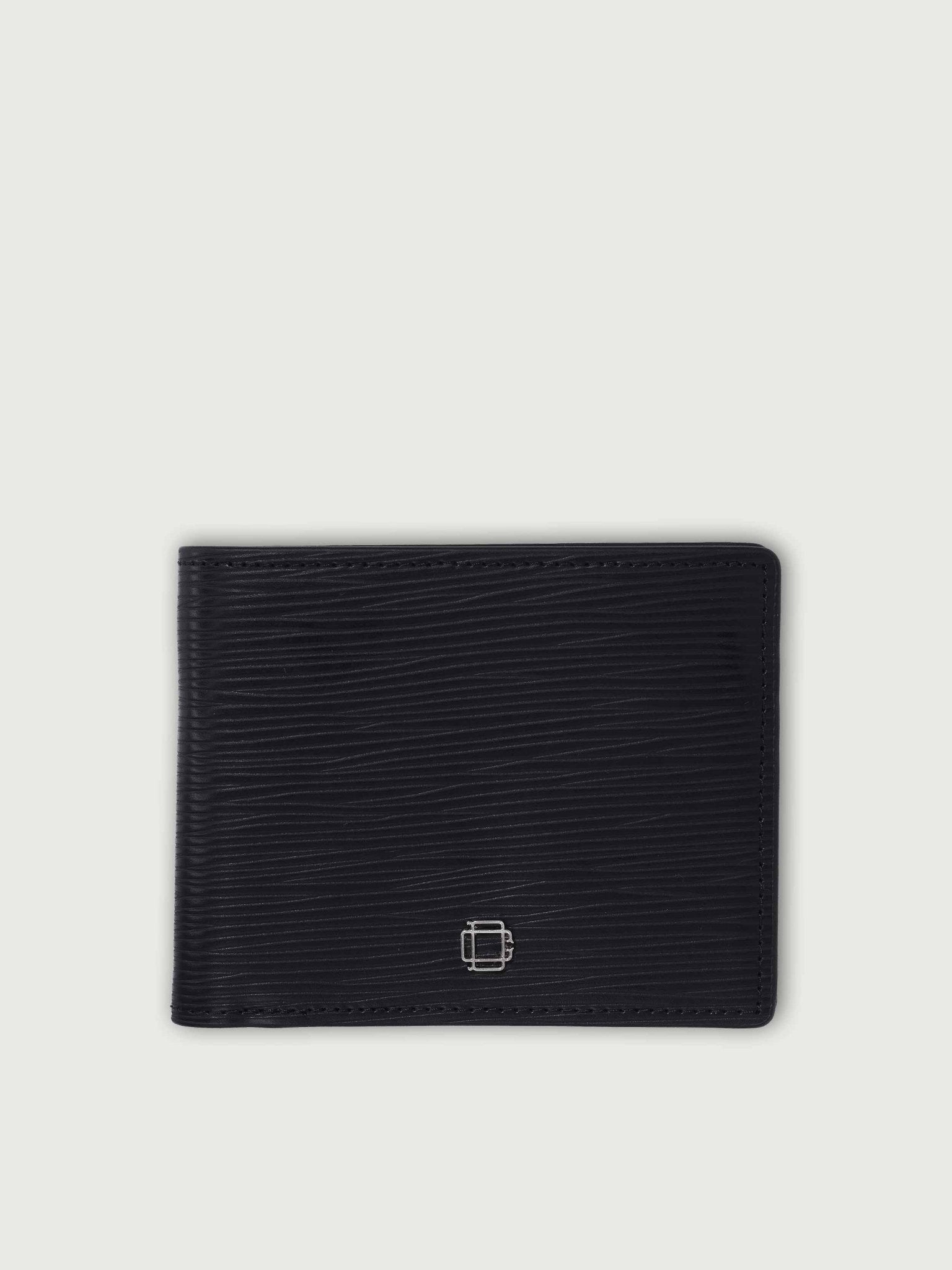 CARTERA DE CUERO ICON NEGRO PARA 8 TARJETAS