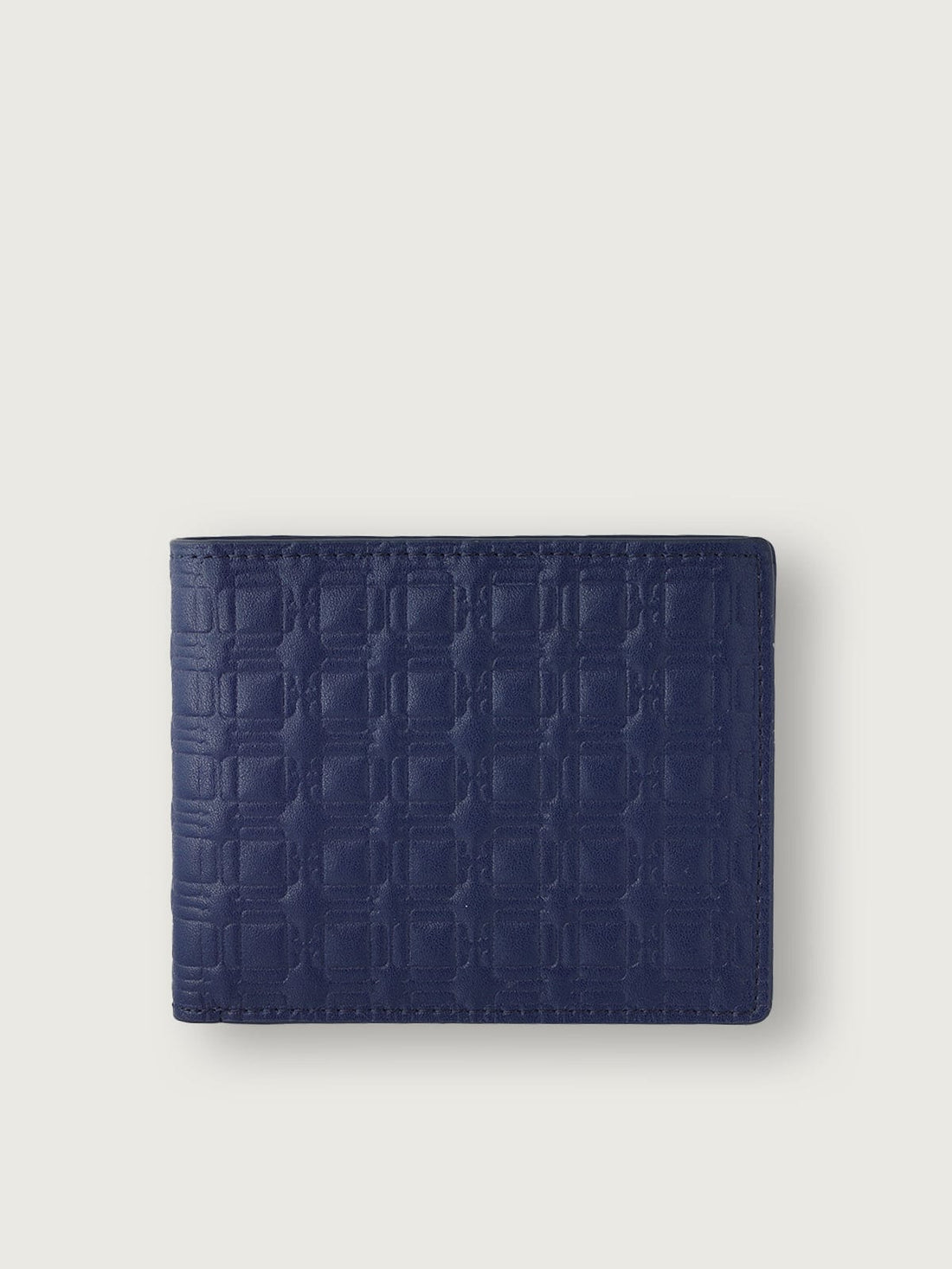 CARTERA MONOGRAMA AZUL PARA 8 TARJETAS