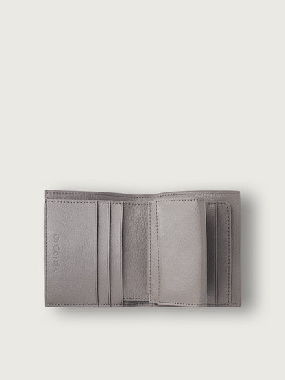 CARTERA CON MONEDERO BICOLOR GRIS OSCURO