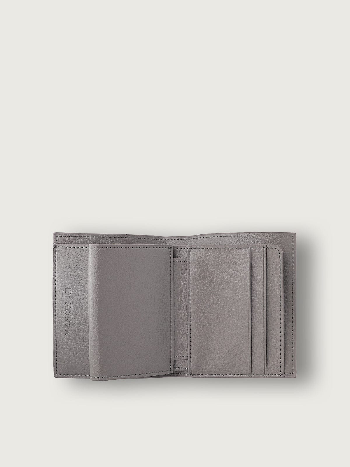 CARTERA CON MONEDERO BICOLOR GRIS OSCURO