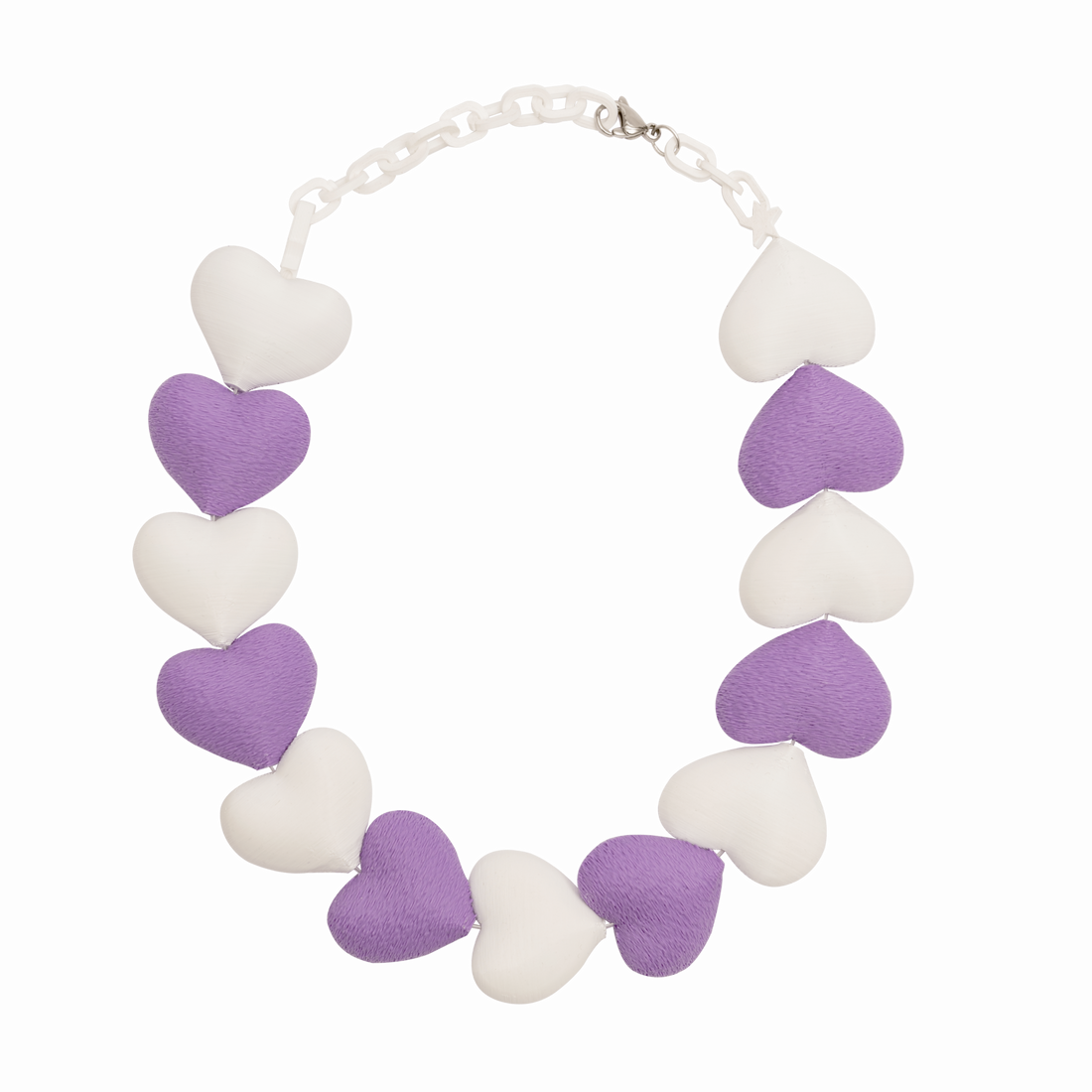 COLLAR GRUESO DE CORAZONES