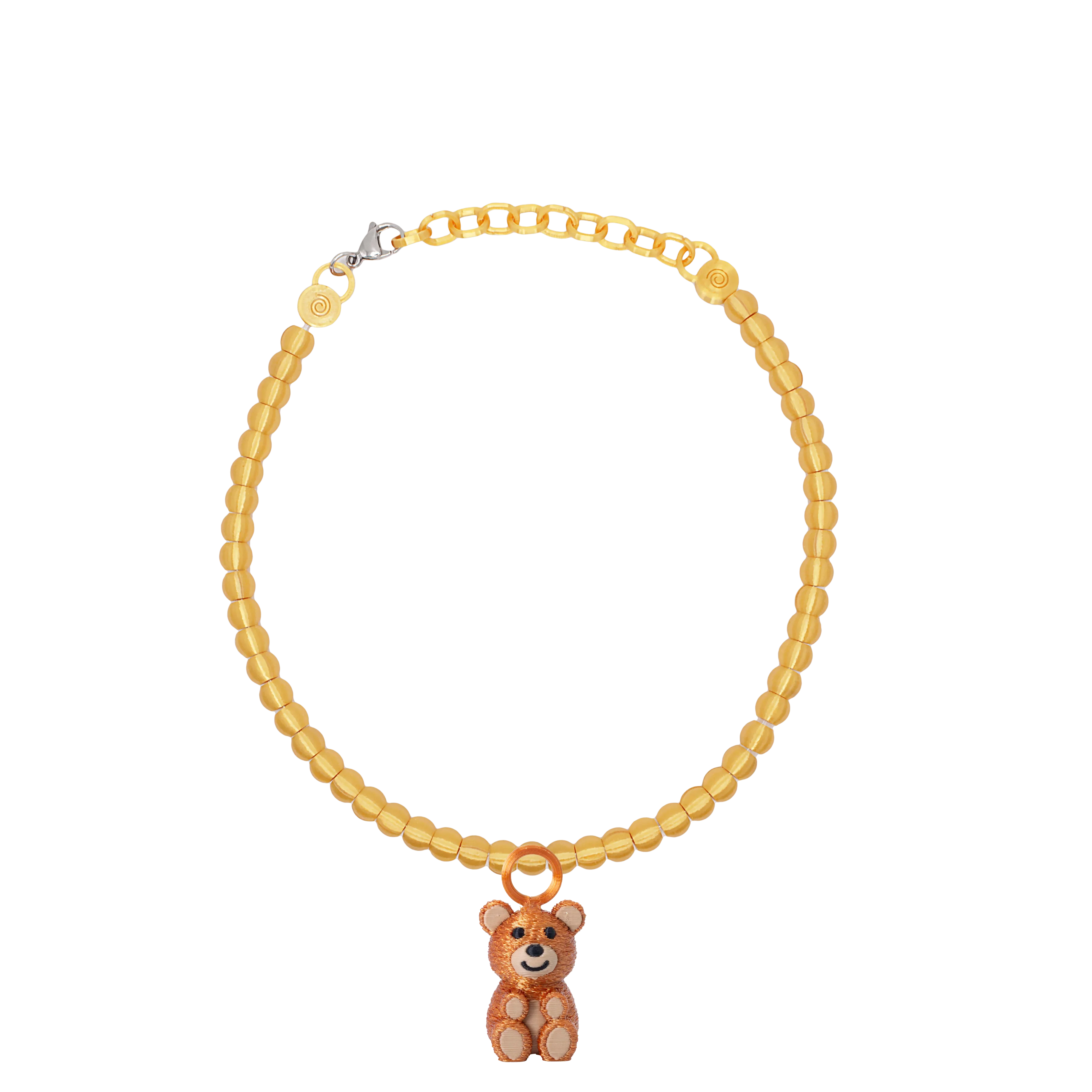 COLLAR DE PERLAS CON DIJE OSO