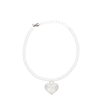 COLLAR CON CADENA DE PERLAS Y DIJE DE RELICARIO