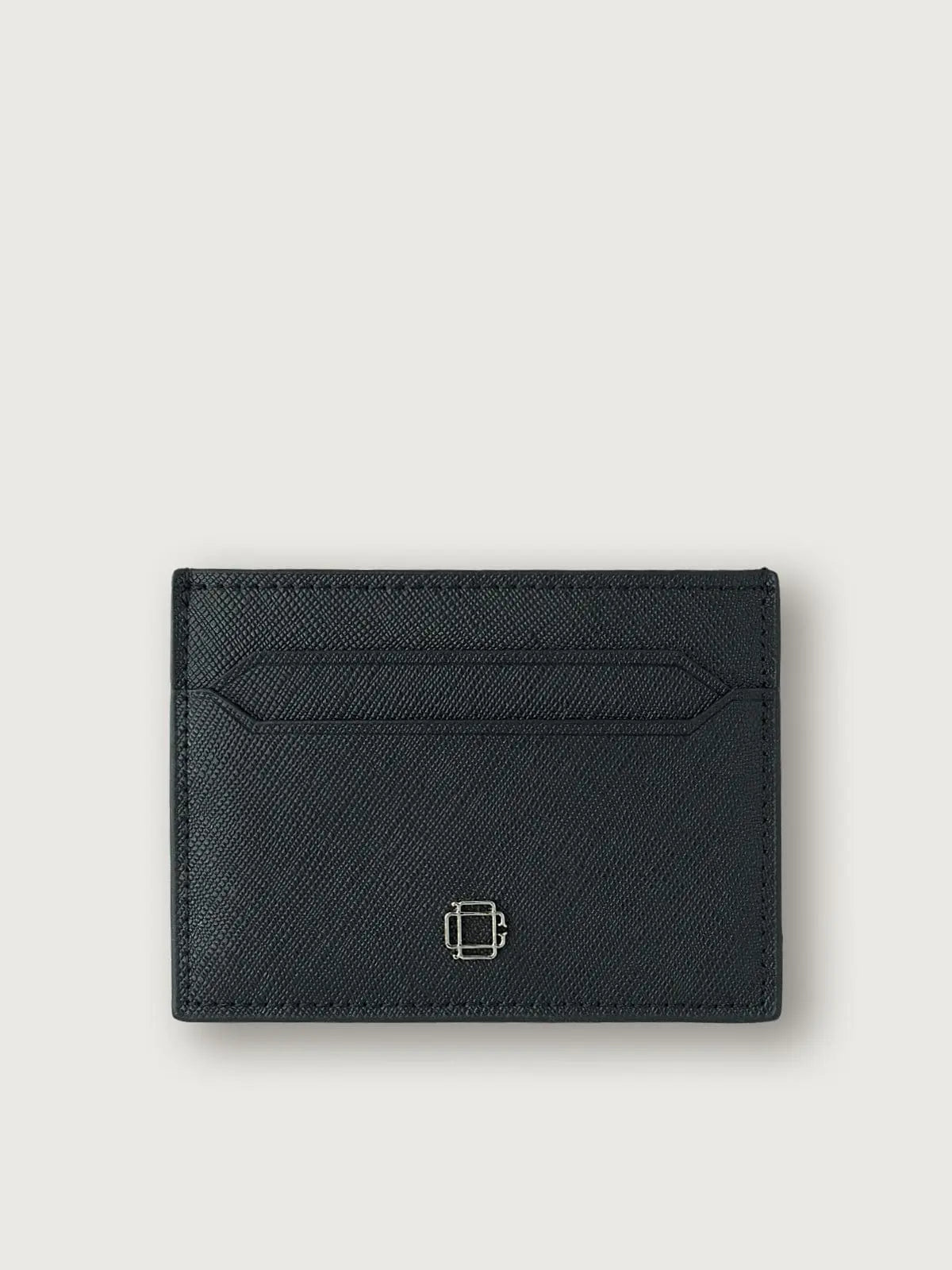 TARJETERO COMPACTO CUERO SAFFIANO NEGRO
