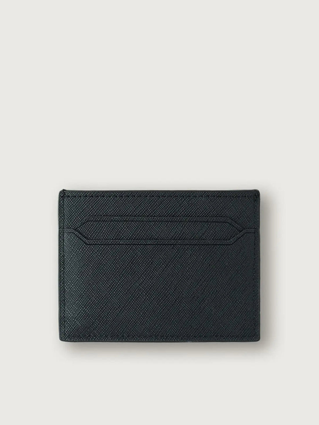 TARJETERO COMPACTO CUERO SAFFIANO NEGRO