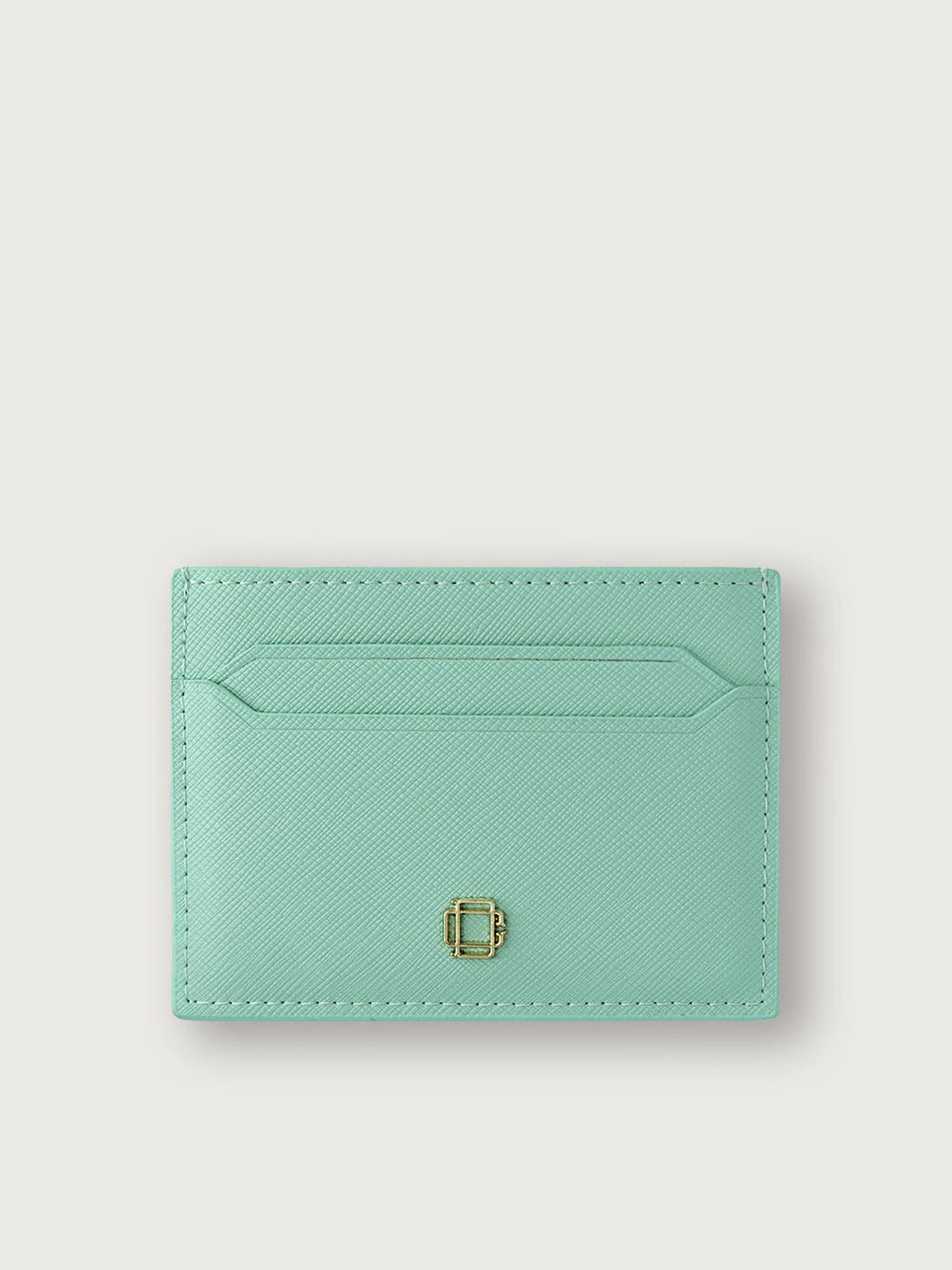 TARJETERO COMPACTO CUERO SAFFIANO MENTA