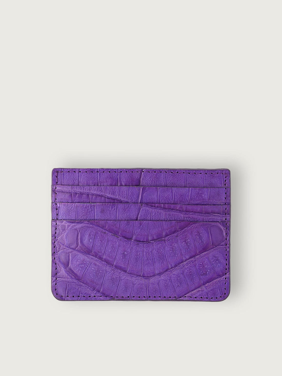 TARJETERO SLIM COCODRILO GENUINO - MOROADO