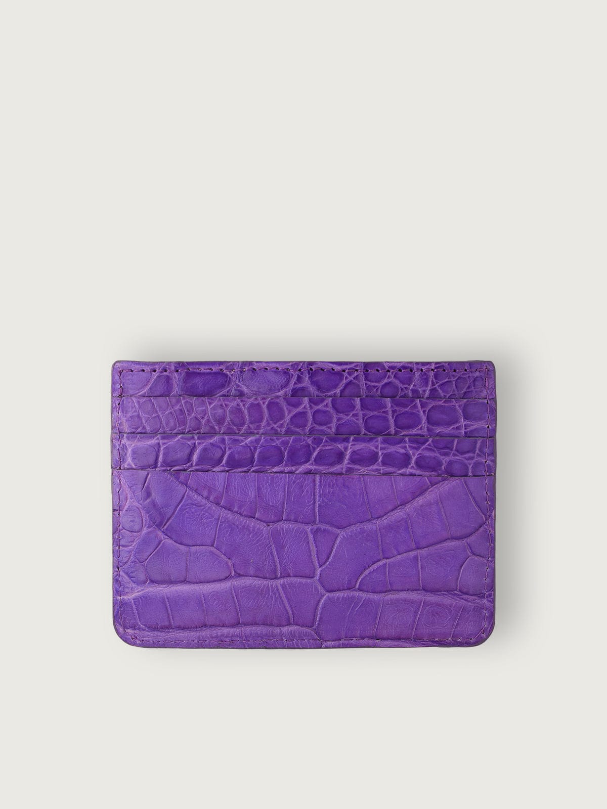 TARJETERO SLIM COCODRILO GENUINO - MOROADO