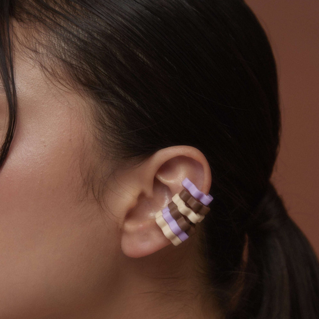 EAR CUFFS EXTRAFLORAL SET X3